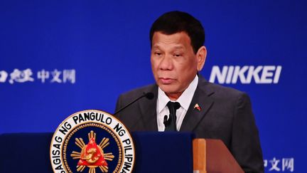 Le président philippin Rodrigo Duterte, le 31 mai 2019, à Tokyo, au Japon. (CHARLY TRIBALLEAU / AFP)