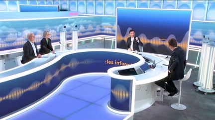 Le plateau des informés du matin, le 9 février 2024. ((FRANCEINFO / RADIO FRANCE))