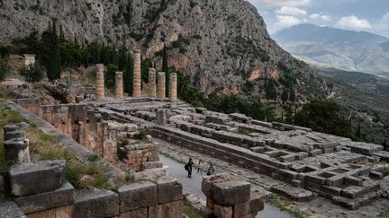 Le site antique grec de Delphes accueille la conférence célébrant les 50 ans de la Convention sur la protection du patrimoine mondial de l'humanité. (ANGELOS TZORTZINIS / AFP)