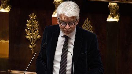 Green deputy Hubert Julien-Laferrière at the National Assembly, December 8, 2022. (MAGALI COHEN / HANS LUCAS / AFP)