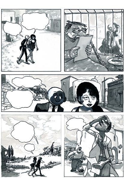 Une planche de l'album Port Nawak
 (Editions Les rêveurs / David Prudhomme)