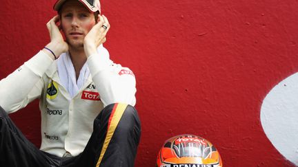 Le pilote Lotus Romain Grosjean, lors du Grand Prix d'Espagne, le 13 mai 2012. (MARK THOMPSON / GETTY IMAGES)