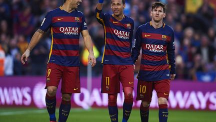 Lionel Messi, Neymar et Luis Suarez; la force de frappe offensive du Barça.  (S.LAU / GRUPPO/S. LAU)