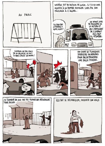 Une page de &quot;Chroniques de Jérusalem&quot; - Guy Delisle -2011
 (Delcourt)