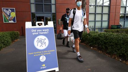 Un joueur dans les travées de l'US Open (AL BELLO / GETTY IMAGES NORTH AMERICA)