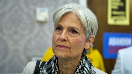 La candidate verte à l'élection présidentielle américaine Jill Stein, lors d'un meeting à Dearborn, Michigan (États-Unis), le 10 juin 2024. (DOMINIC GWINN / IMAGES MOYEN-ORIENT / AFP)