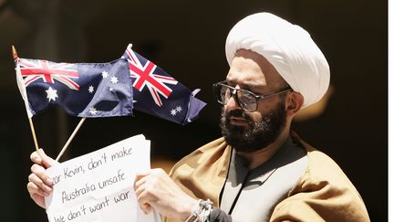  (Haron Monis, lors de son procès pour harcèlement envers des familles de soldats australiens © Maxppp)