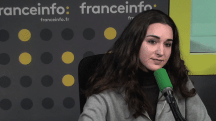 Roxanne Varza, directrice de la Station F, plus grand incubateur du monde, sur franceinfo, le 17 janvier 2017. (RADIO FRANCE / CAPTURE D'ÉCRAN)