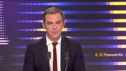 Olivier Véran , le porte-parole du gouvernement, invité du 8h30 franceinfo, mercredi 11 janvier 2023. (FRANCEINFO)