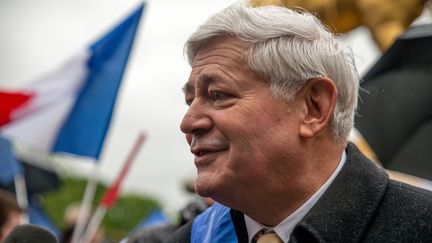 L'eurod&eacute;put&eacute; FN Bruno Gollnisch &agrave; Paris, le 1er mai 2015. (CITIZENSIDE / DENIS PREZAT / AFP)