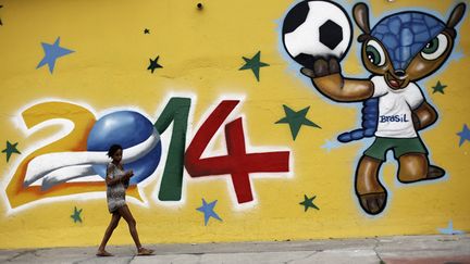  (Fuleco, la mascotte du Mondial 2014 © REUTERS/Nacho Doce)