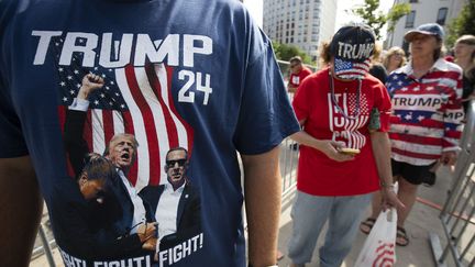 Donald Trump supporters at a protest in the United States, July 20, 2024. (BILL PUGLIANO / GETTY IMAGES NORTH AMERICA)