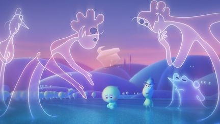 Le monde du "Grand Avant" dans "Soul" de&nbsp;Pete Docter et Kemp Powers. (Copyright The Walt Disney Pictures / PIXAR)