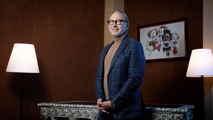 Alain Pacherie, patron du cirque Phénix, en janvier 2020. (FRED DUGIT / MAXPPP)