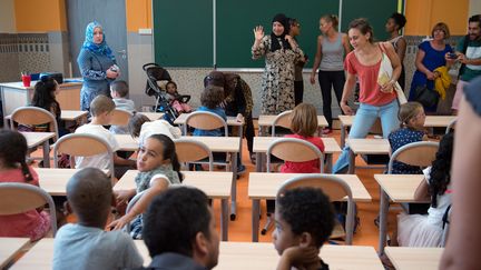 Rentrée des classes dans une école primaire à Marseille, le 1er septembre 2015. (BERTRAND LANGLOIS / AFP)