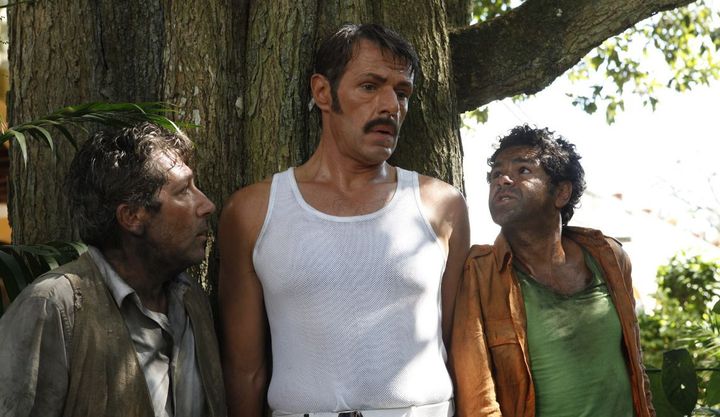 Alain Chabat, Lambert Wilson, Djamel Debbouze dans &quot;Sur la piste du Marsupilami&quot;
 (Pathé Distribution)