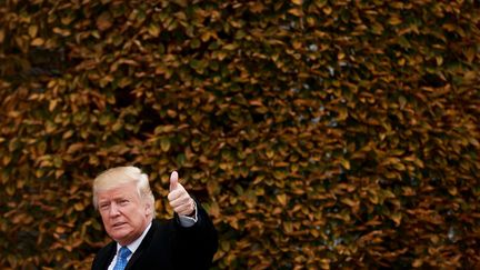 Donald Trump, le 20 novembre 2016, à&nbsp;Bedminster Township (New Jersey). (DREW ANGERER / AFP)