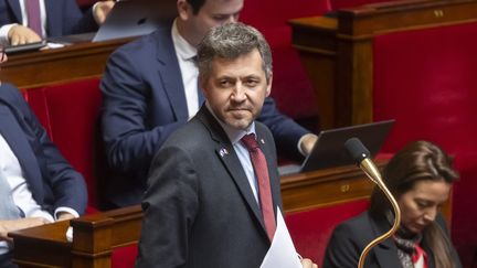 Le député Rassemblement national des Bouches-du-Rhône Franck Allisio, le 17 octobre 2023. (VINCENT ISORE / MAXPPP)