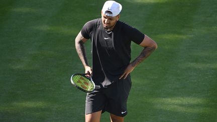 Nick Kyrgios lors du tournoi de Stuttgart, le 13 juin 2023. (AFP)