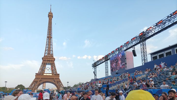 Le parc des Champions a ouvert lundi au Trocadéro à Paris. (LISE ROOS-WEIL / RADIOFRANCE)