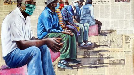 Andrew Ntshabele est né en 1986 à Moruleng, une petite ville rurale d’Afrique du Sud. Il a étudié l'art à l'Université de Johannesburg et a obtenu en 2013 son diplôme avec une spécialisation en peinture. Artiste prolifique, il a remporté de nombreux prix et a participé à plusieurs expositions en Afrique du Sud et à l'étranger. Aujourd’hui, ses œuvres qui ne cessent de gagner en popularité se retrouvent dans de nombreuses collections internationales. (ANDREW NTSHABELE)