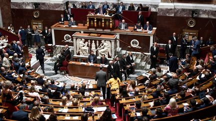 L'hémicycle de l'Assemblée nationale lors d'un vote en juillet 2019.&nbsp; (STEPHANE DE SAKUTIN / AFP)