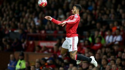 Memphis Depay avec le maillot de Manchester United (PAUL GREENWOOD / BACKPAGE IMAGES LTD)