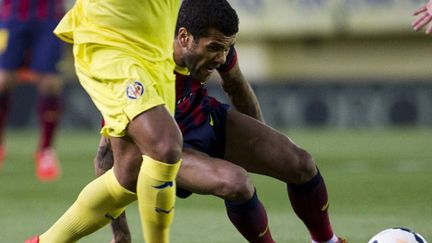 Dani Alves lors du match de Barcelone à Villareal