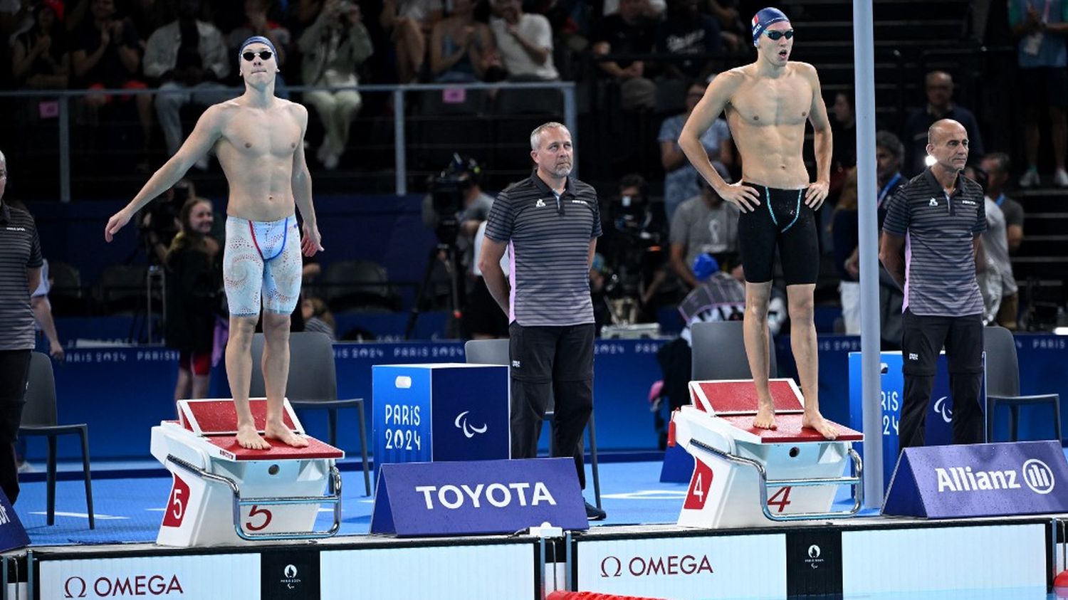 Video Brothers Alex and Kylian Portal’s touching reaction to their silver and bronze medals in the 400m freestyle at the 2024 Paralympic Games