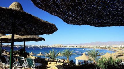 La baie de Naama, haut-lieu de plongée sous-marine. (Hernis/AFP)