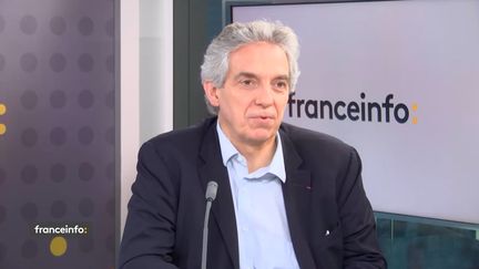 Alexandre Saubot, président de France Industrie, invité de franceinfo mardi 12 octobre 2021. (FRANCEINFO / RADIOFRANCE)