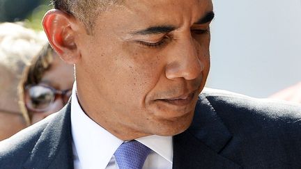 Barack Obama, le pr&eacute;sident am&eacute;ricain, le 1er octobre 2013 &agrave; Washington (Etats-Unis). (JEWEL SAMAD / AFP)