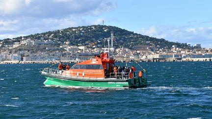 Le canot de sauvetage de la SNSM de l'Hérault.&nbsp; (VINCENT ANDORRA / MAXPPP)