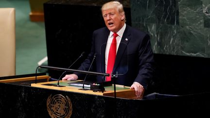 Donald Trump, à New York, le 25 septembre 2018.&nbsp; (ATILGAN OZDIL / AFP)