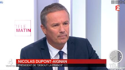 Les 4 Vérités-Nicolas Dupont-Aignan : l'Europe doit dire "stop" aux réfugiés