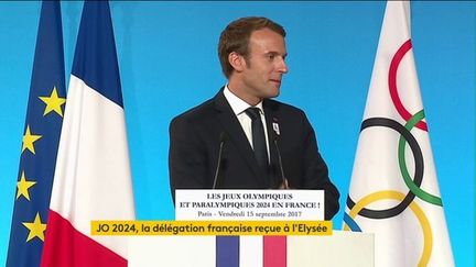 "Ces jeux" "réussissent même à réconcilier Paris et Marseille" plaisante Emmanuel Macron