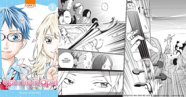 &nbsp; (Shigatsu wa kimi no uso © Naoshi Arakawa / © Kodansha Ltd. / © Ki-oon)