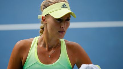 Kristina Mladenovic déçue (ROB CARR / GETTY IMAGES NORTH AMERICA)