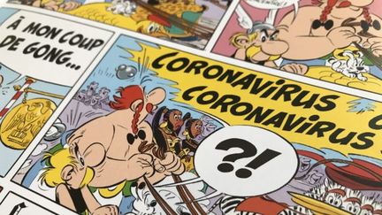 Les deux héros gaulois sont confrontés à Coronavirus dans l'album "Astérix et la Transitalique". (Editions Albert René)