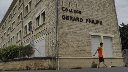 Le collège Gérard Philippe, à Chauvigny dans la Vienne. (GUILLAUME SOUVANT / AFP)