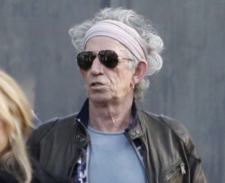 Keith Richards à son arrivée au Trabendo (Paris), jeudi 25 octobre 2012.
 (Thibault Camus/AP/SIPA)