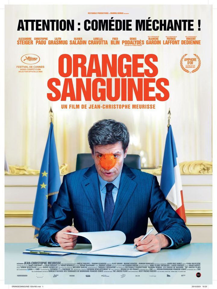 L'affiche d'"Oranges sanguines de&nbsp;Jean-Christophe Meurisse (2021). (THE JOKERS)