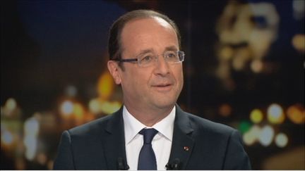 François Hollande au journal de 20 heures de France 2 (FTV)