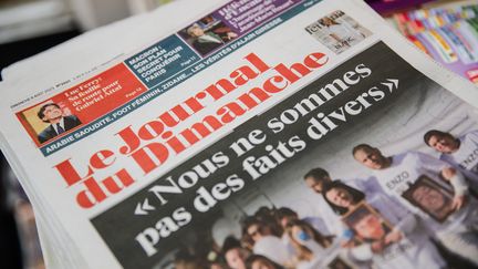 La Une du Journal du dimanche 6 août 2023, première sous la direction de Geoffroy Lejeune, avait crée la polémique. (TERESA SUAREZ / EPA)