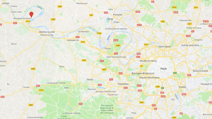 La ville de Méricourt se situe dans les Yvelines. (GOOGLE MAPS / FRANCEINFO)