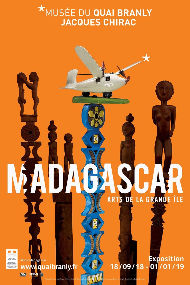 Affiche de l'exposition «Madagascar, arts de la Grande Ile» (Musée du quai Branly - Jacques Chirac)