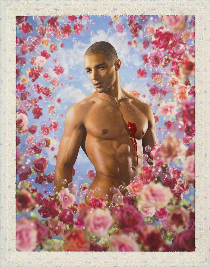 Le Printemps arabe (modèle Tahar Bouali), photographie peinte, unique, 2011 (116 X 89 cm sans cadre)
 (Pierre &amp; Gilles - Courtesy Galerie Daniel Templon, Paris et Bruxelles)