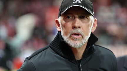 Eric Roy, entraîneur du Stade Brestois. (FRED TANNEAU / AFP)