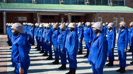 Internes&nbsp;à la "Chrysalis Academy " au Cap, en Afrique du Sud, le 4 février 2022. (ALESSANDRO IOVINO / AFP)