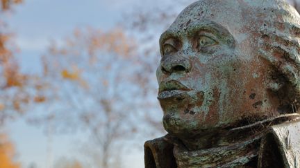 Une statue du leader de la révolution haïtienne Toussaint Louverture, à Bordeaux, en janvier 2018. (MANUEL COHEN / MANUEL COHEN)